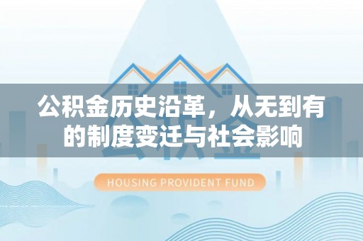 高树公积金历史沿革，从无到有的制度变迁与社会影响