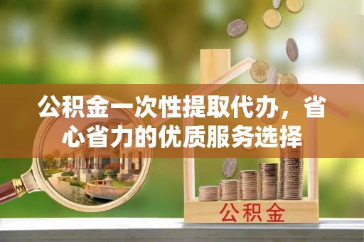 高树公积金一次性提取代办，省心省力的优质服务选择