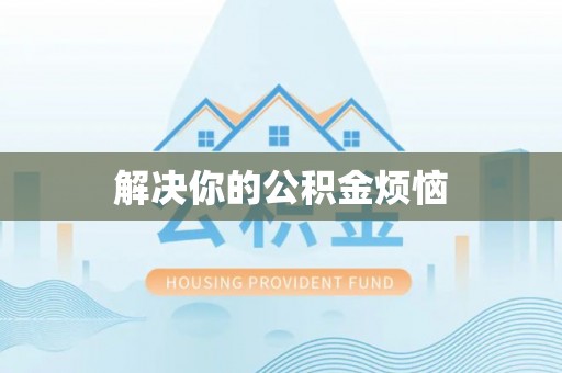 高树解决你的公积金烦恼