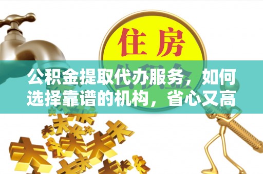 高树公积金提取代办服务，如何选择靠谱的机构，省心又高效