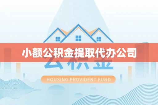 高树小额公积金提取代办公司