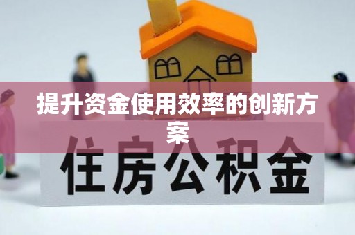 高树提升资金使用效率的创新方案