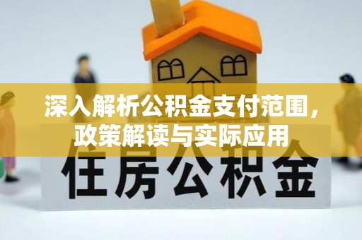 高树深入解析公积金支付范围，政策解读与实际应用