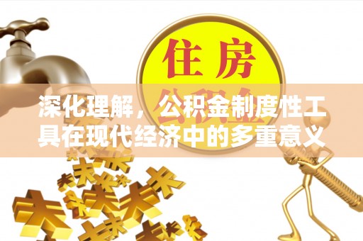 高树深化理解，公积金制度性工具在现代经济中的多重意义