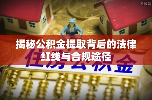 高树揭秘公积金提取背后的法律红线与合规途径