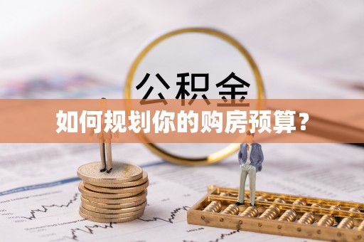 高树如何规划你的购房预算？