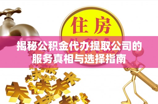 高树揭秘公积金代办提取公司的服务真相与选择指南
