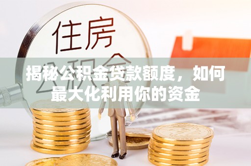 高树揭秘公积金贷款额度，如何最大化利用你的资金
