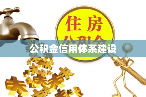 高树公积金信用体系建设