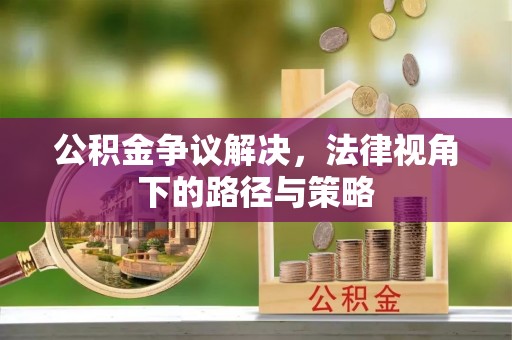 高树公积金争议解决，法律视角下的路径与策略