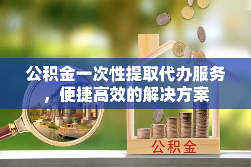 高树公积金一次性提取代办服务，便捷高效的解决方案