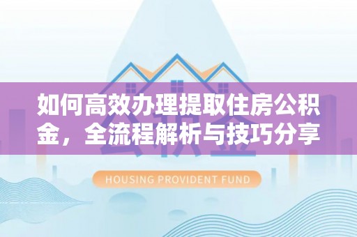 高树如何高效办理提取住房公积金，全流程解析与技巧分享