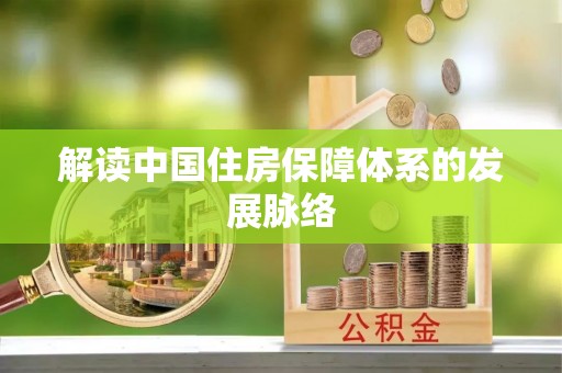 高树解读中国住房保障体系的发展脉络