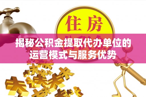 高树揭秘公积金提取代办单位的运营模式与服务优势
