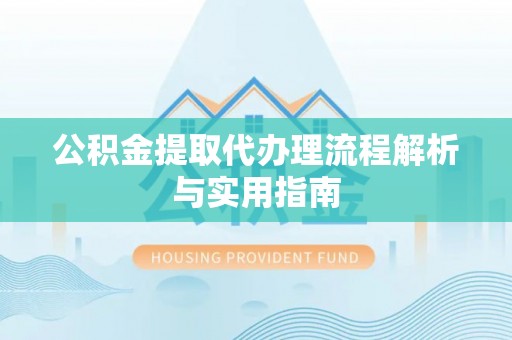 高树公积金提取代办理流程解析与实用指南