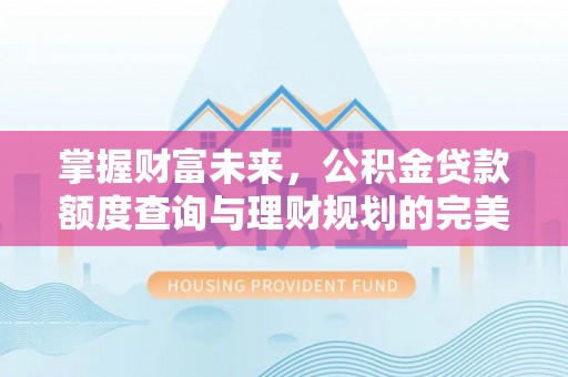 高树掌握财富未来，公积金贷款额度查询与理财规划的完美结合