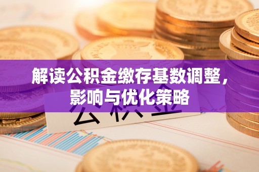 高树解读公积金缴存基数调整，影响与优化策略