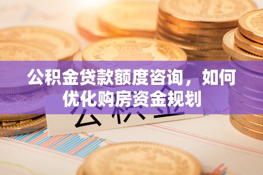 高树公积金贷款额度咨询，如何优化购房资金规划
